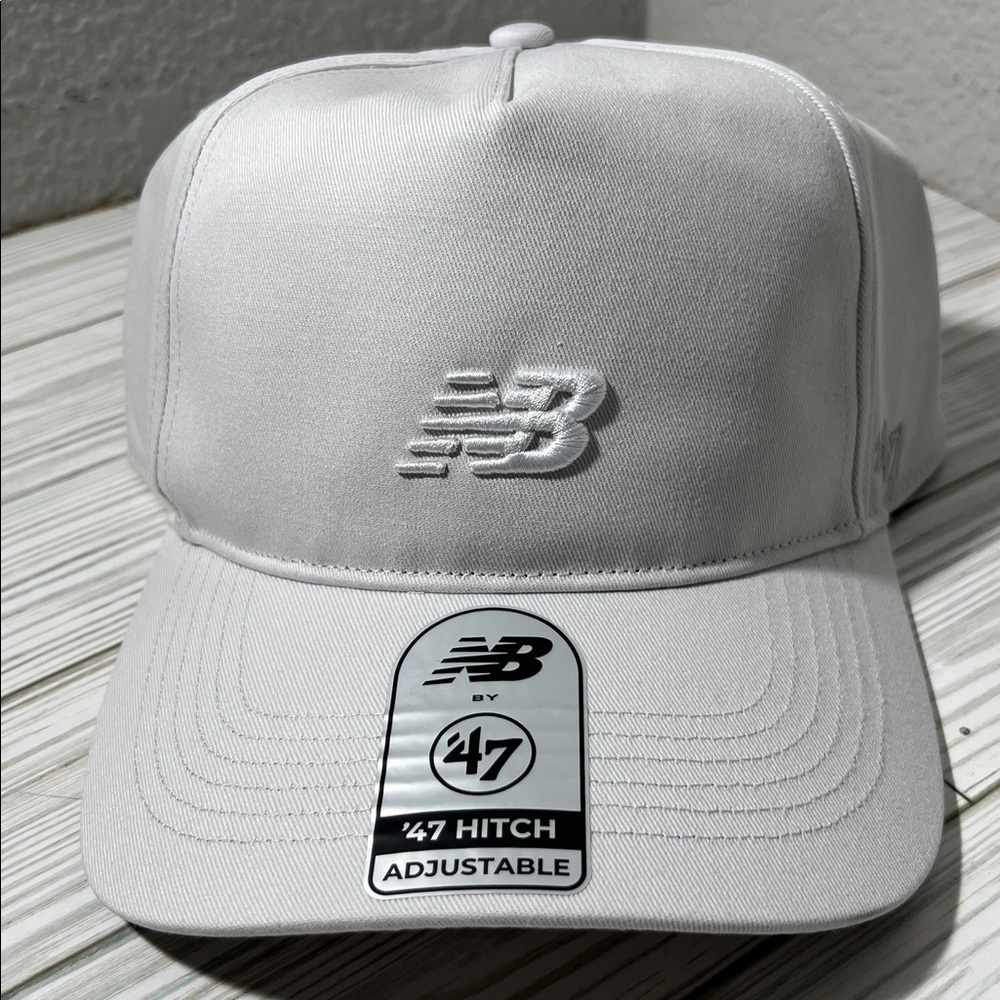 New Balance Core 47 Hitch Cap‎ baseball gray embroidered hat one size snap back